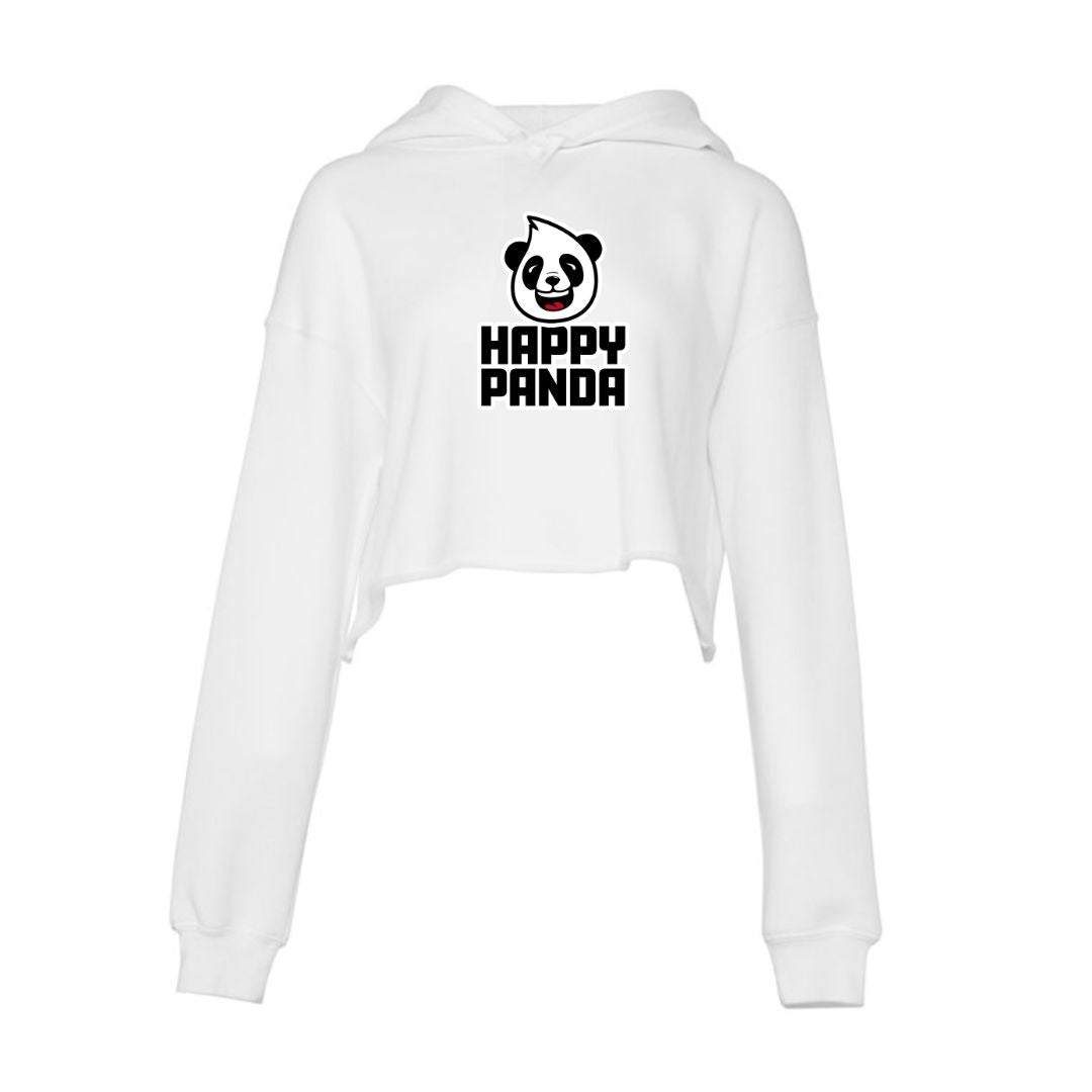 Happy Panda Crop Top Hoodie