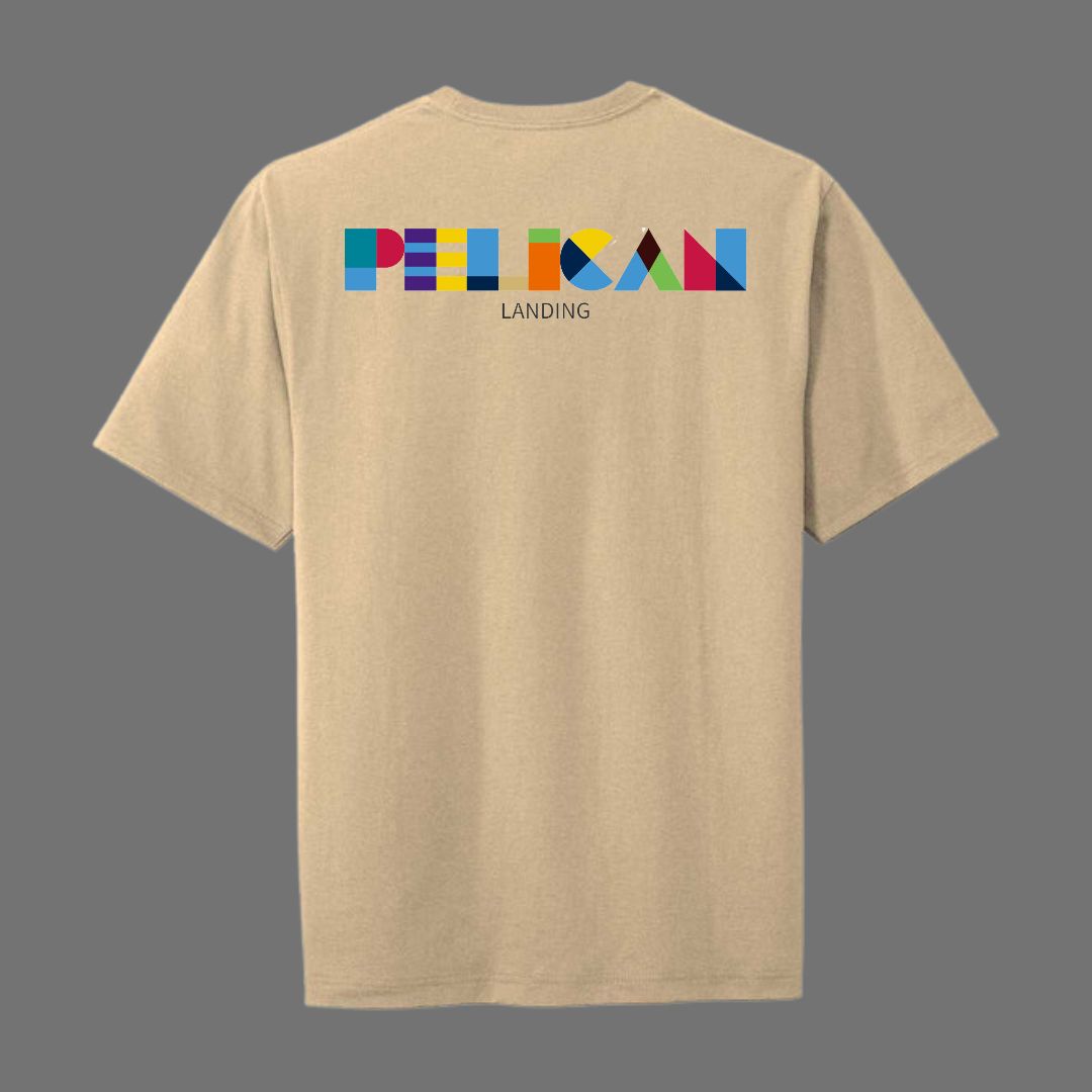 Pelican Landing T-Shirt (Bird Logo Front / Text Logo Back) - Unisex