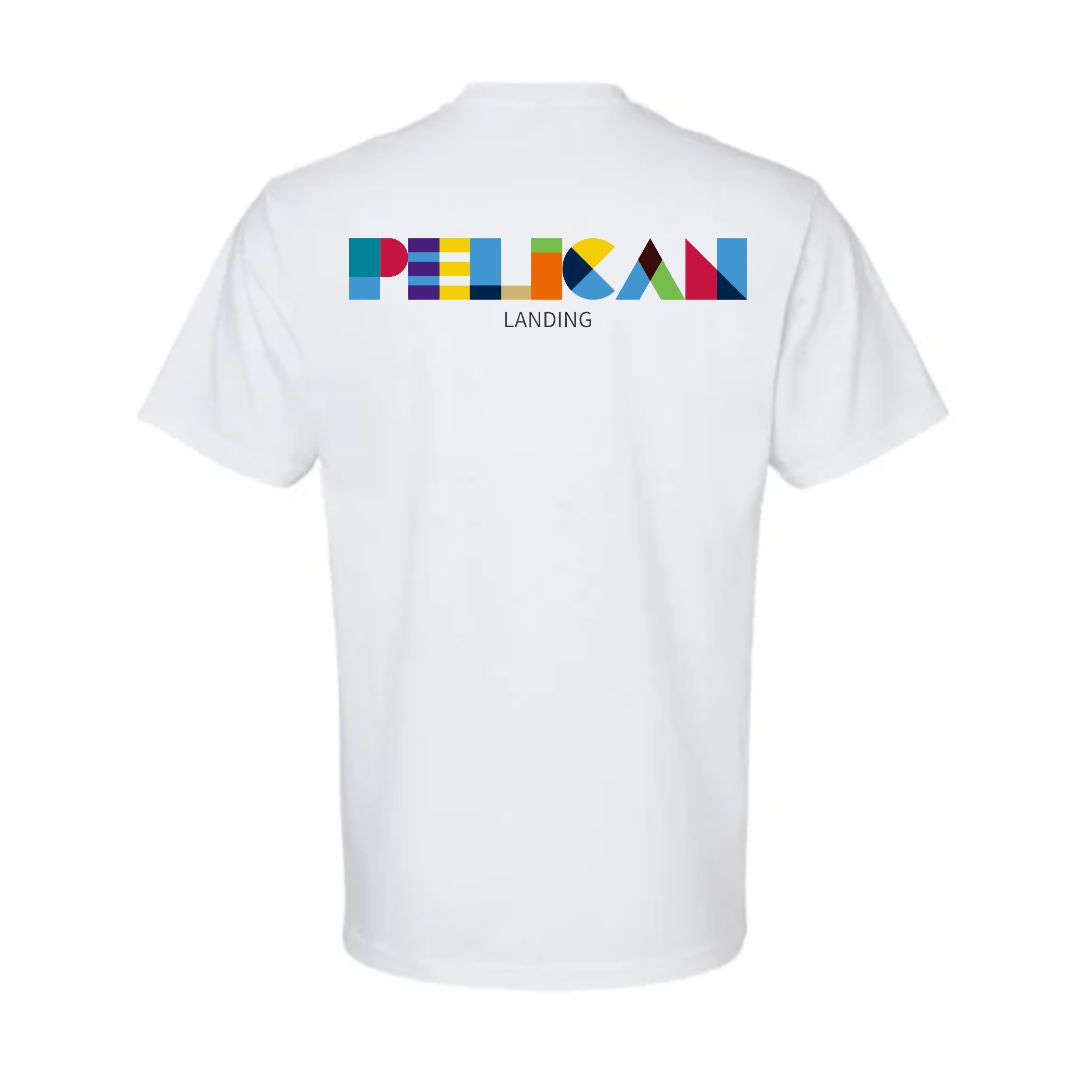 Pelican Landing T-Shirt (Bird Logo Front / Text Logo Back) - Unisex