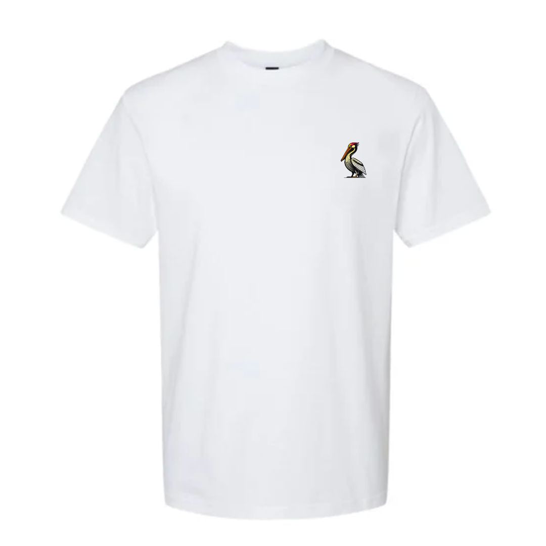 Pelican Landing T-Shirt (Bird Logo Front / Text Logo Back) - Unisex