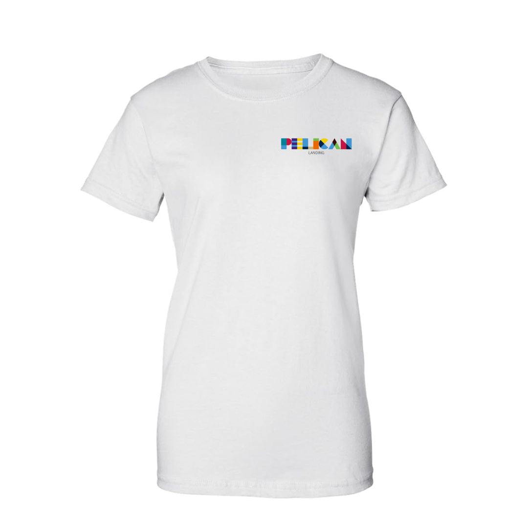 Pelican Landing T-Shirt (Text Logo / Front Only) - Women