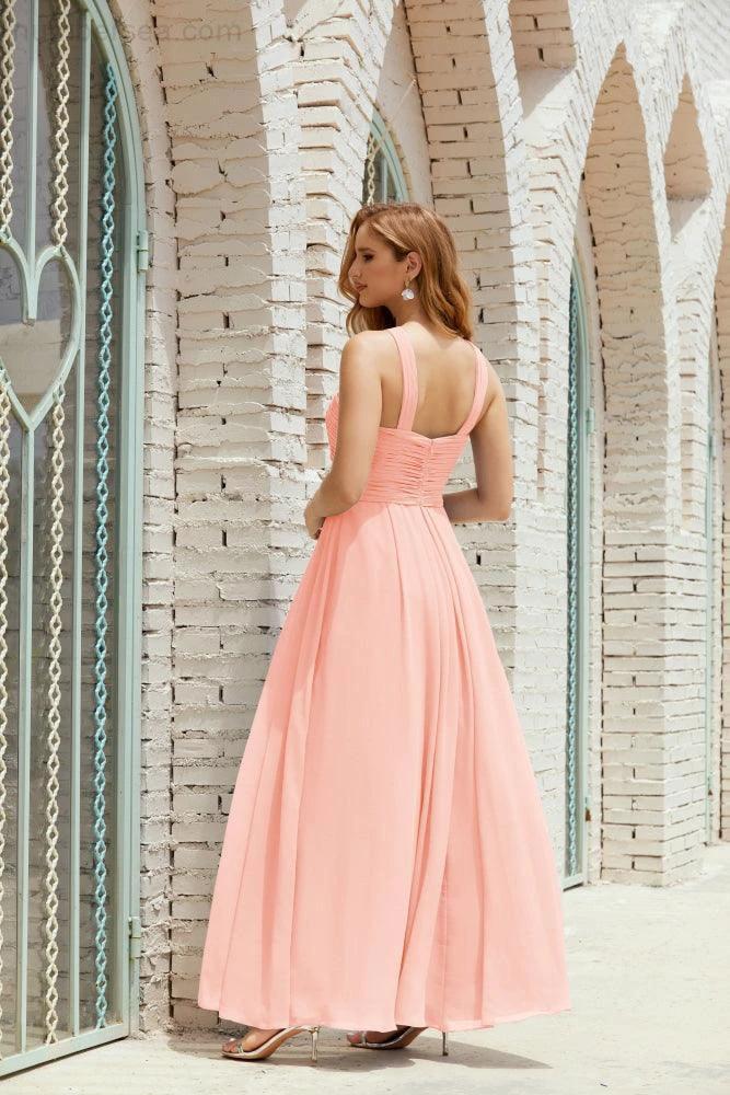 Halter Bridesmaid Dresses Formal Cocktail Prom Gown 28015 - Image 86
