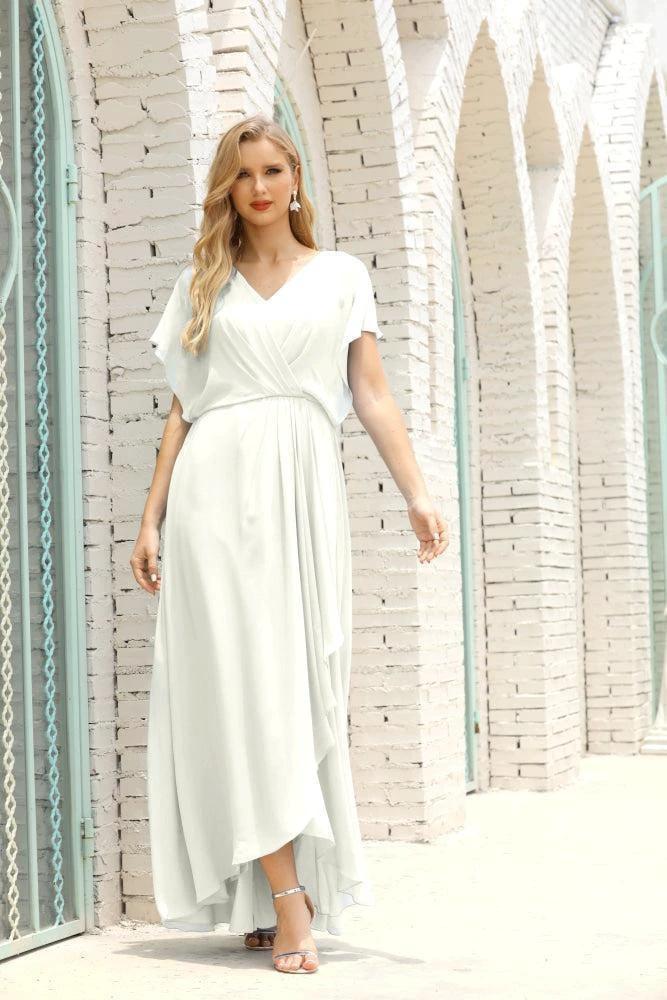Numbersea Mother of The Bride Dresses Plus Size V-Neck Floor Length Formal Prom Dress for Wedding Guest 28020 - Image 101