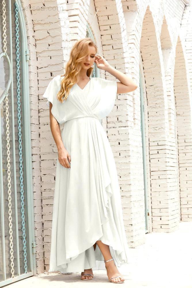 Numbersea Mother of The Bride Dresses Plus Size V-Neck Floor Length Formal Prom Dress for Wedding Guest 28020 - Image 103