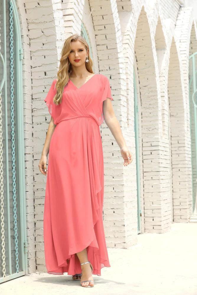 Numbersea Mother of The Bride Dresses Plus Size V-Neck Floor Length Formal Prom Dress for Wedding Guest 28020 - Image 117