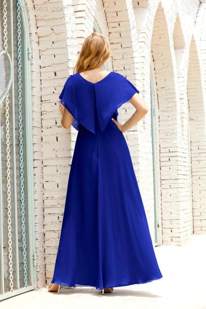 Numbersea Mother of The Bride Dresses Plus Size V-Neck Floor Length Formal Prom Dress for Wedding Guest 28020 - Image 146