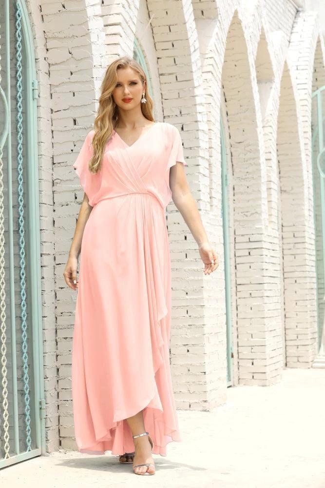 Numbersea Mother of The Bride Dresses Plus Size V-Neck Floor Length Formal Prom Dress for Wedding Guest 28020 - Image 157