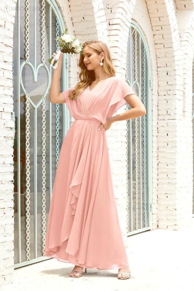 Numbersea Mother of The Bride Dresses Plus Size V-Neck Floor Length Formal Prom Dress for Wedding Guest 28020 - Image 36