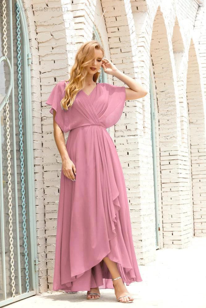 Numbersea Mother of The Bride Dresses Plus Size V-Neck Floor Length Formal Prom Dress for Wedding Guest 28020 - Image 43