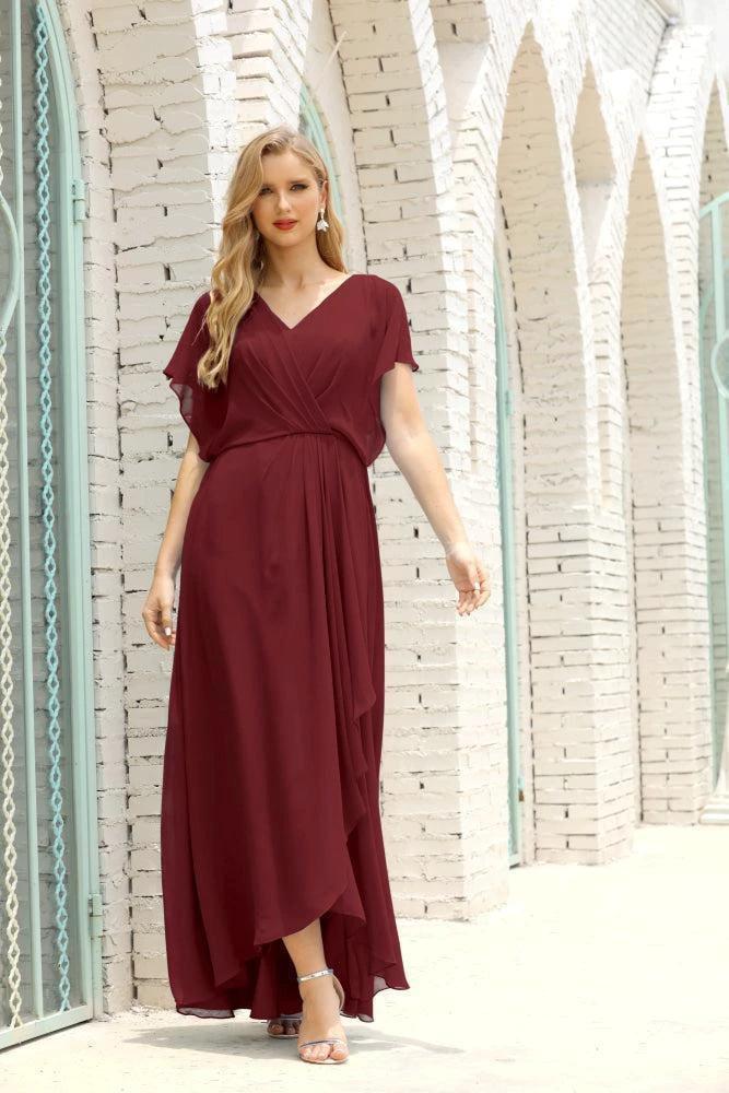 Numbersea Mother of The Bride Dresses Plus Size V-Neck Floor Length Formal Prom Dress for Wedding Guest 28020 - Image 45