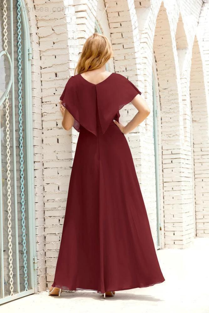 Numbersea Mother of The Bride Dresses Plus Size V-Neck Floor Length Formal Prom Dress for Wedding Guest 28020 - Image 46