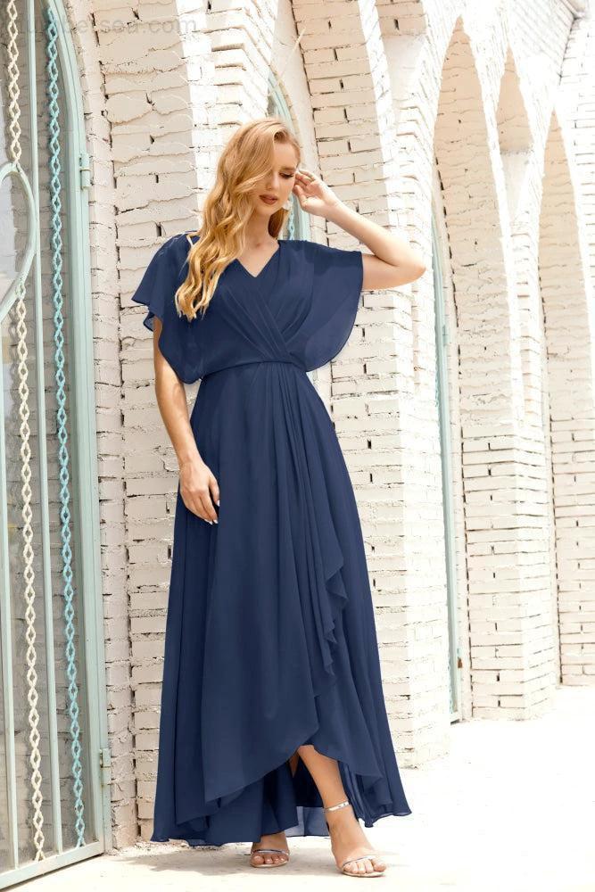 Numbersea Mother of The Bride Dresses Plus Size V-Neck Floor Length Formal Prom Dress for Wedding Guest 28020 - Image 51