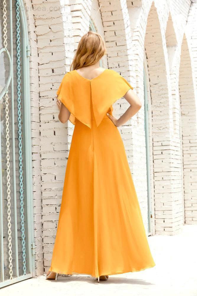 Numbersea Mother of The Bride Dresses Plus Size V-Neck Floor Length Formal Prom Dress for Wedding Guest 28020 - Image 6