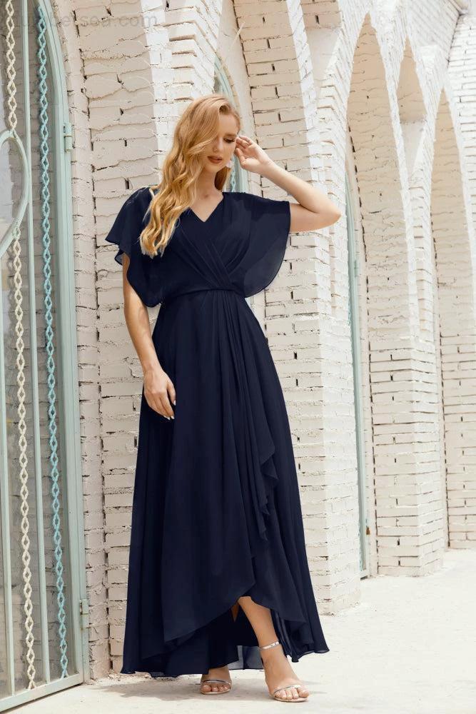 Numbersea Mother of The Bride Dresses Plus Size V-Neck Floor Length Formal Prom Dress for Wedding Guest 28020 - Image 71