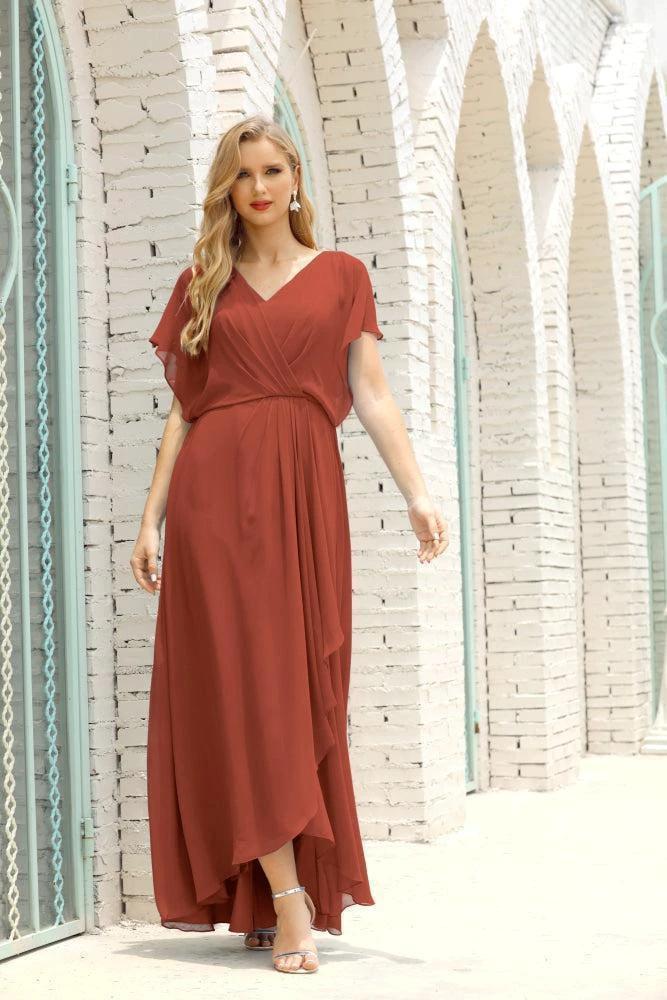 Numbersea Mother of The Bride Dresses Plus Size V-Neck Floor Length Formal Prom Dress for Wedding Guest 28020 - Image 73