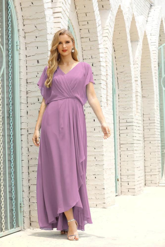 Numbersea Mother of The Bride Dresses Plus Size V-Neck Floor Length Formal Prom Dress for Wedding Guest 28020 - Image 81