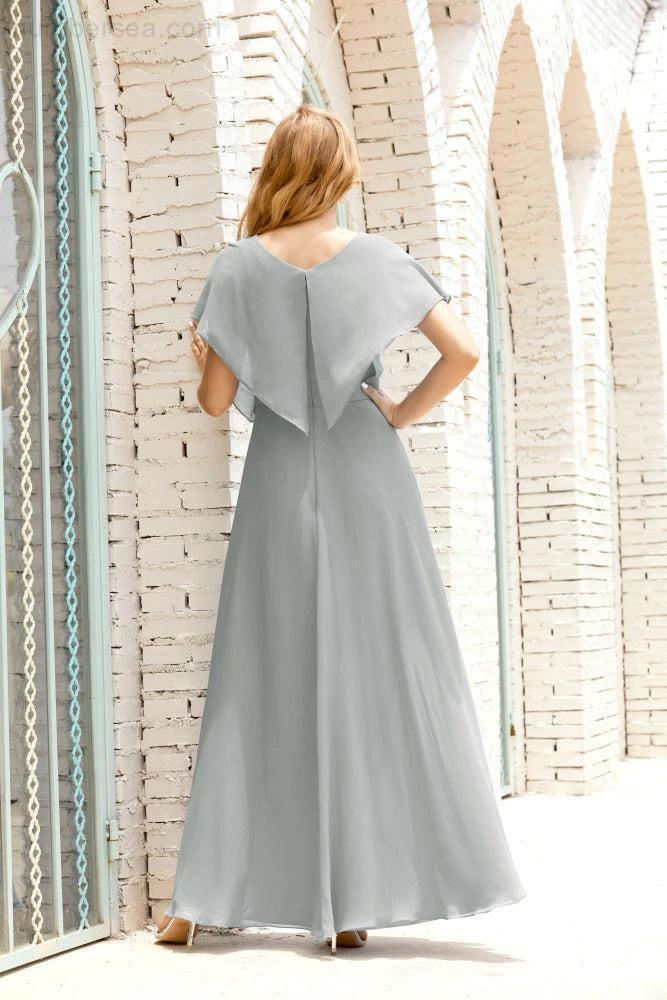 Numbersea Mother of The Bride Dresses Plus Size V-Neck Floor Length Formal Prom Dress for Wedding Guest 28020 - Image 98