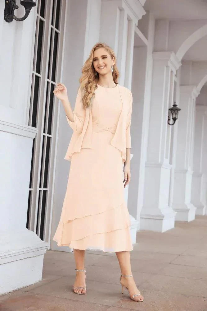 Sunnderly Two-Piece A-line Mother of The Bride Dress Formal Party Gown Dress SY28072 - Image 136